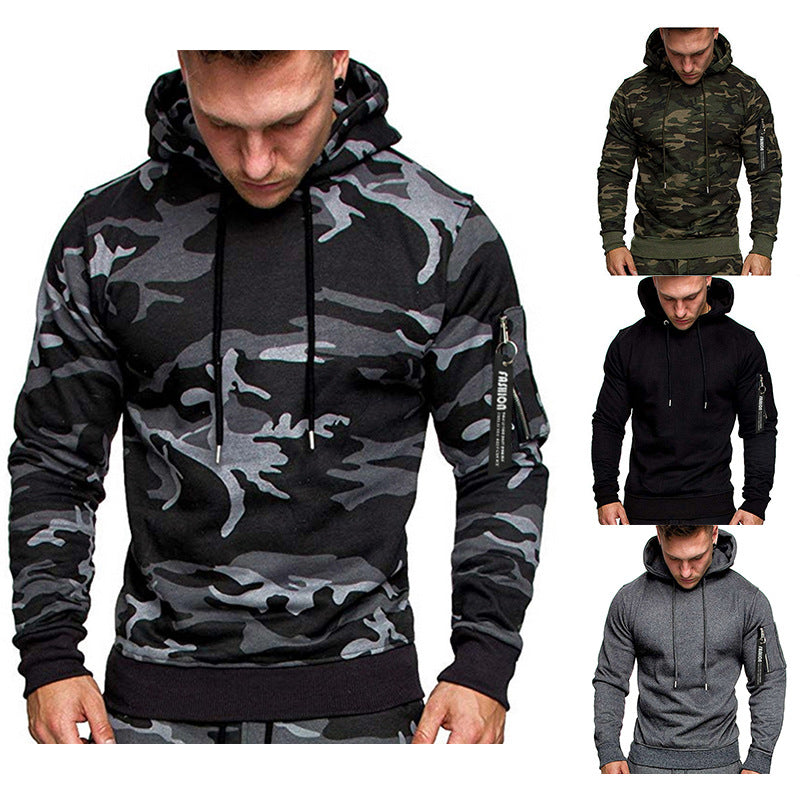 Camouflage Men's Casual Long Sleeve Sweater