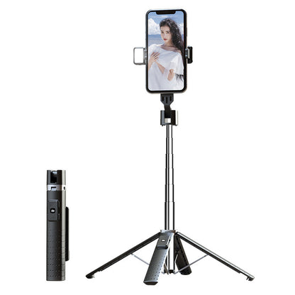 Quadrupod Double Fill Light Mobile Phone Bluetooth Selfie Stick