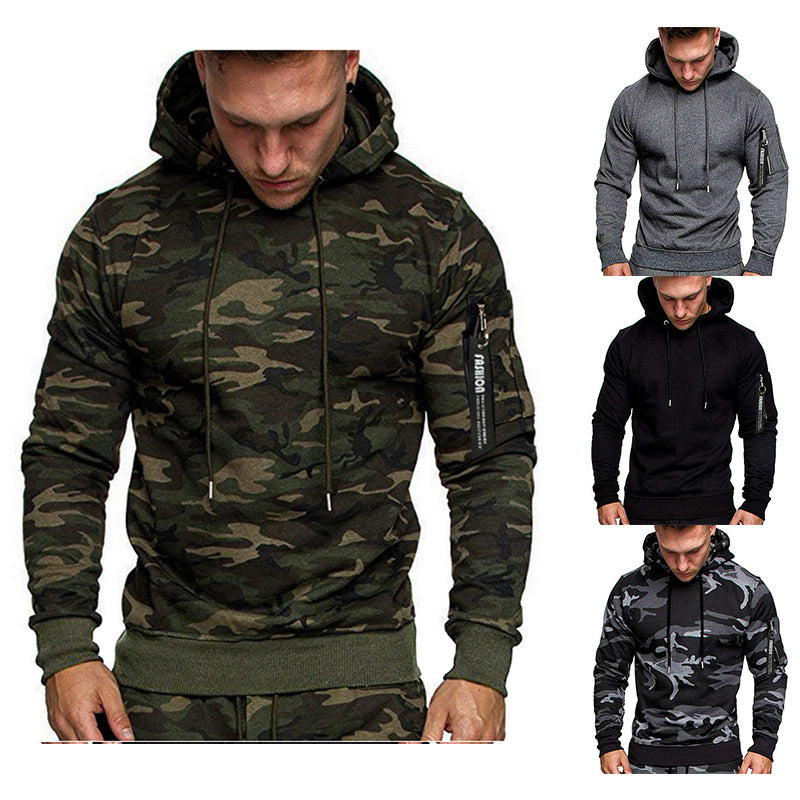 Camouflage Men's Casual Long Sleeve Sweater