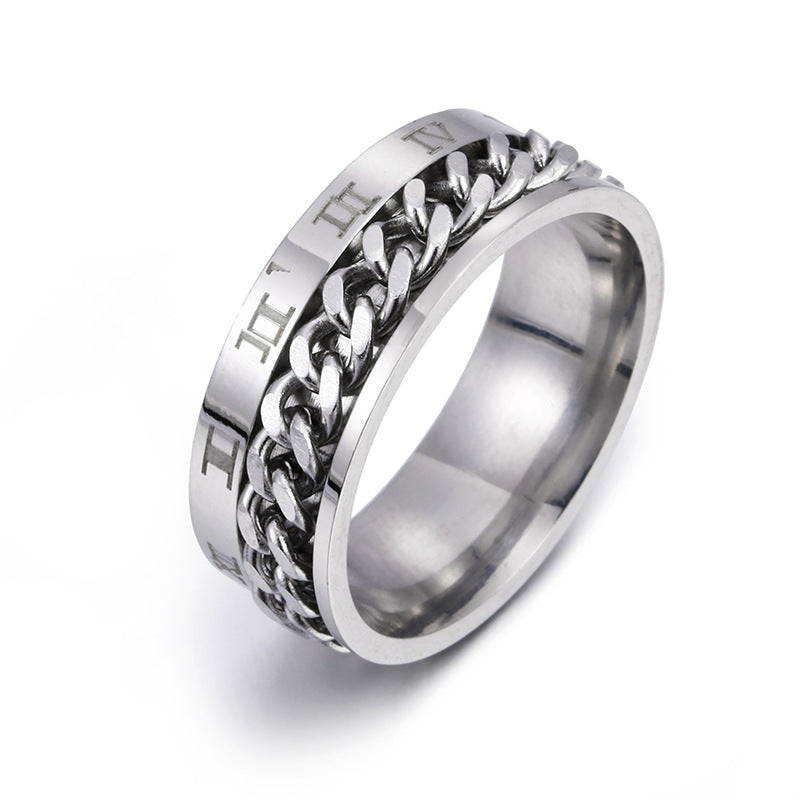 Digital titanium steel ring