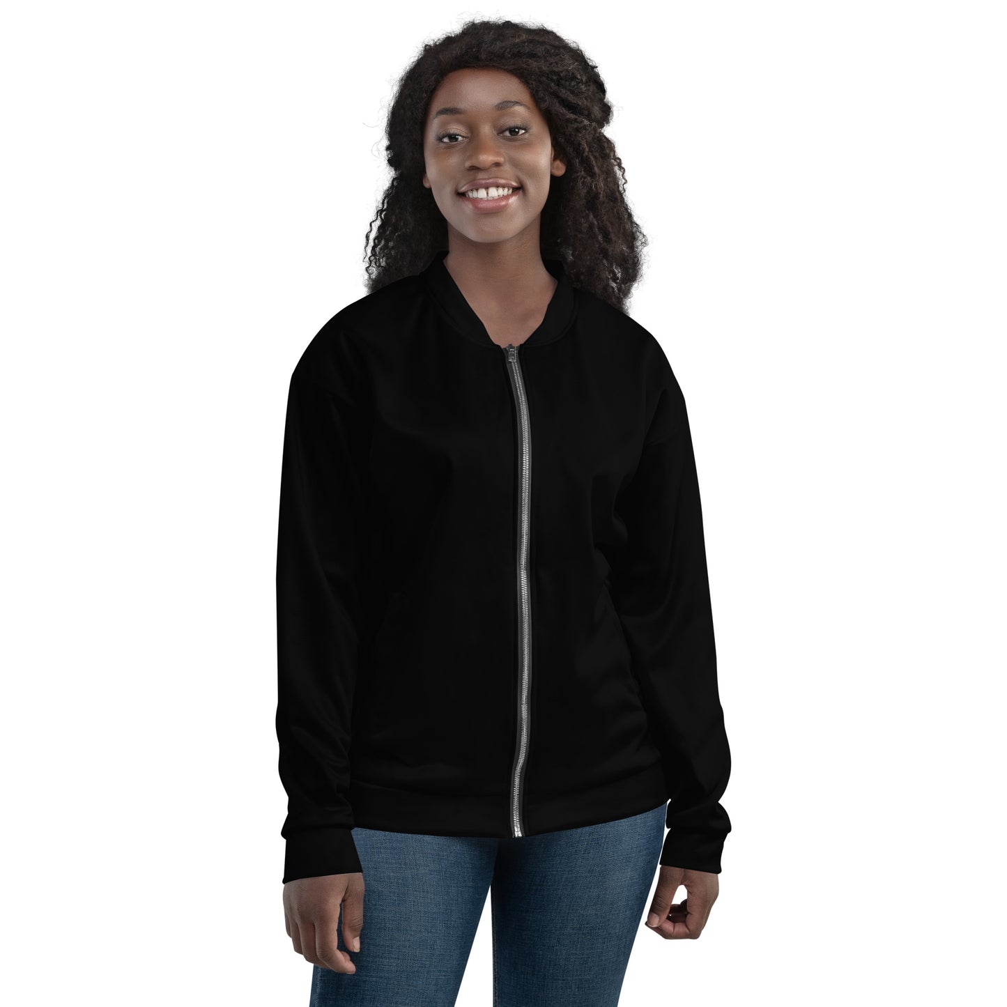 Unisex Bomber Jacket - Black