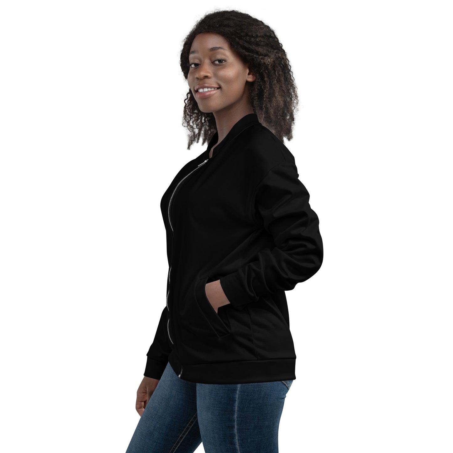 Unisex Bomber Jacket - Black